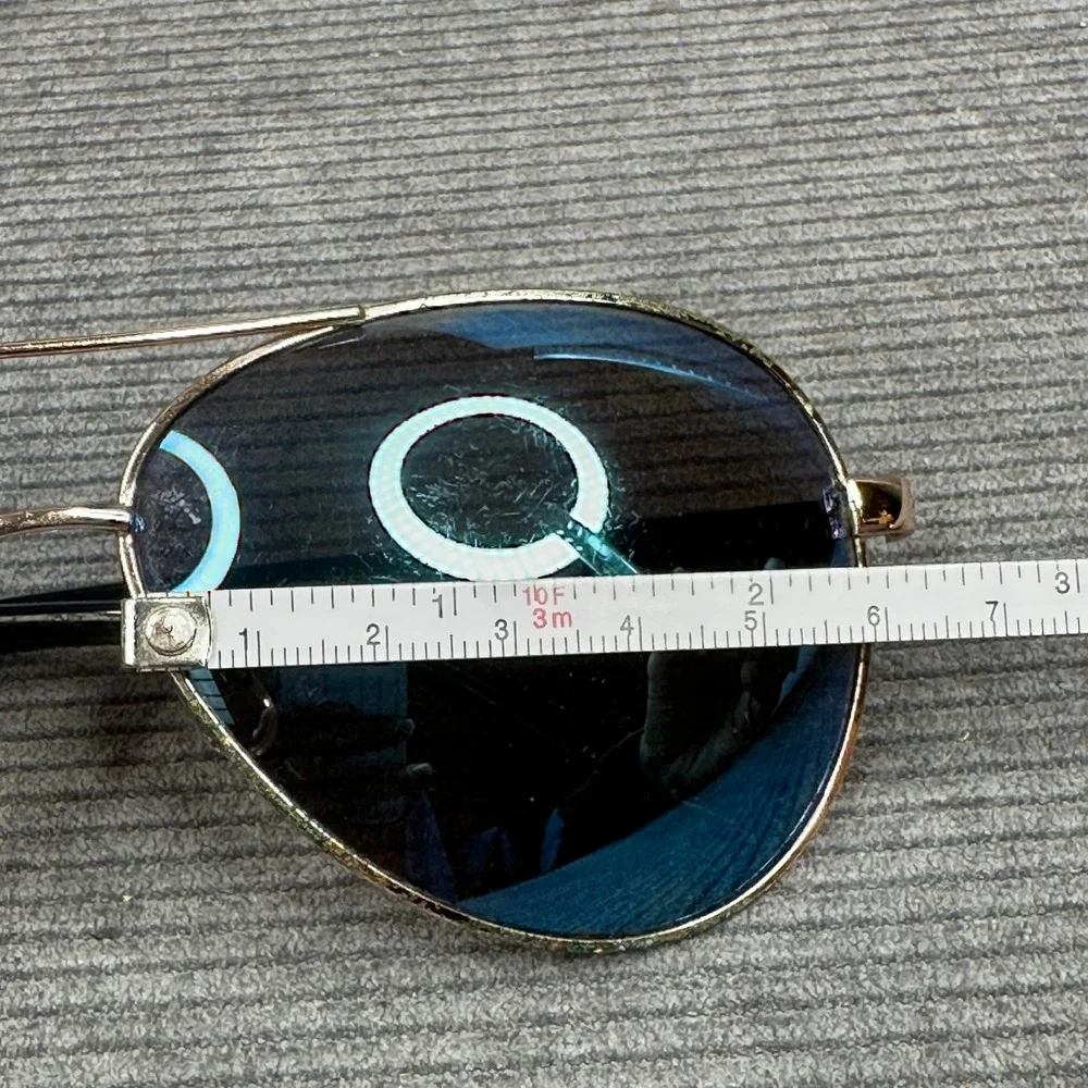 Oscar de‎ la Renta Aviator Sunglasses Gold Blue Tint MOG-3045 450
